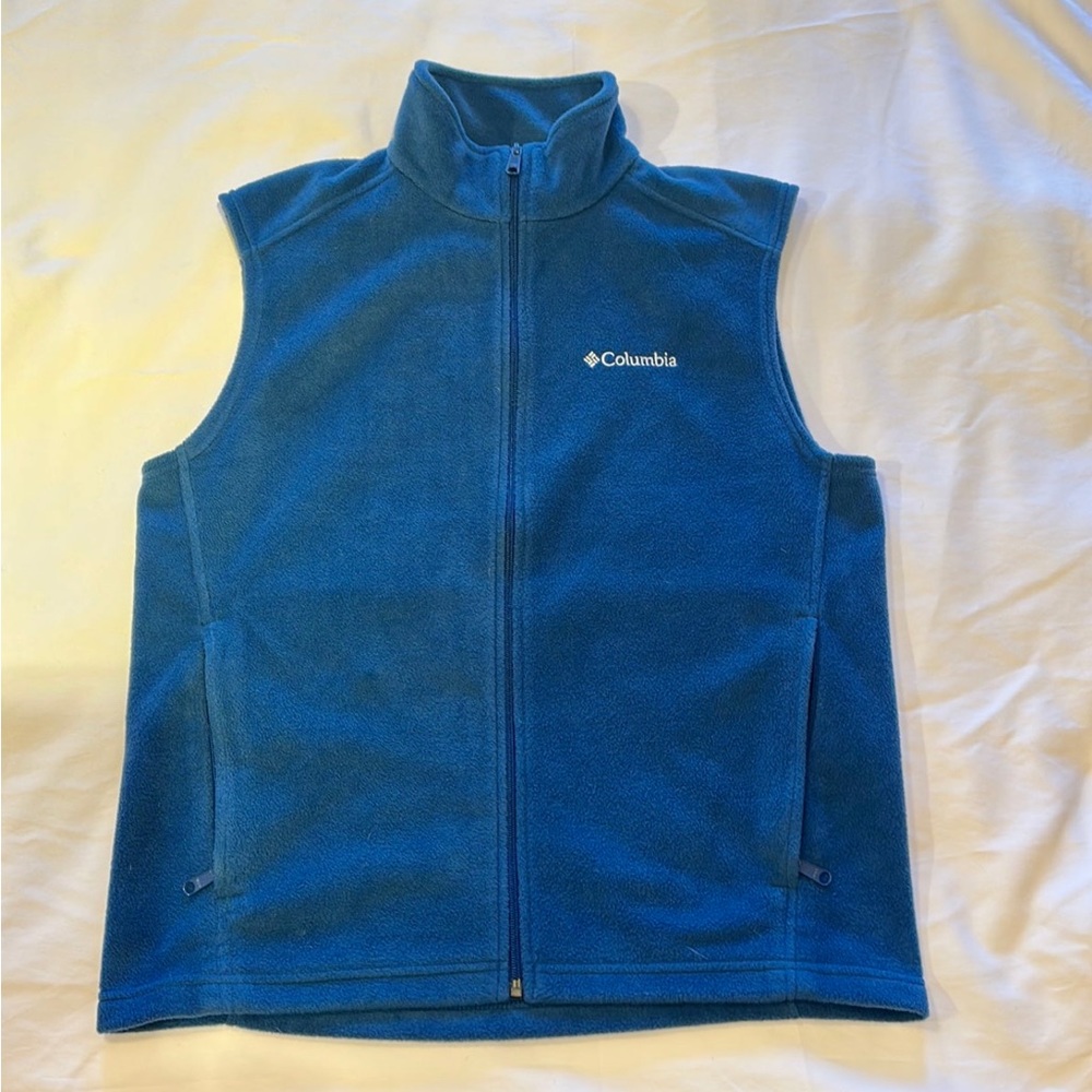 Columbia Mens Blue fleece vest (M)